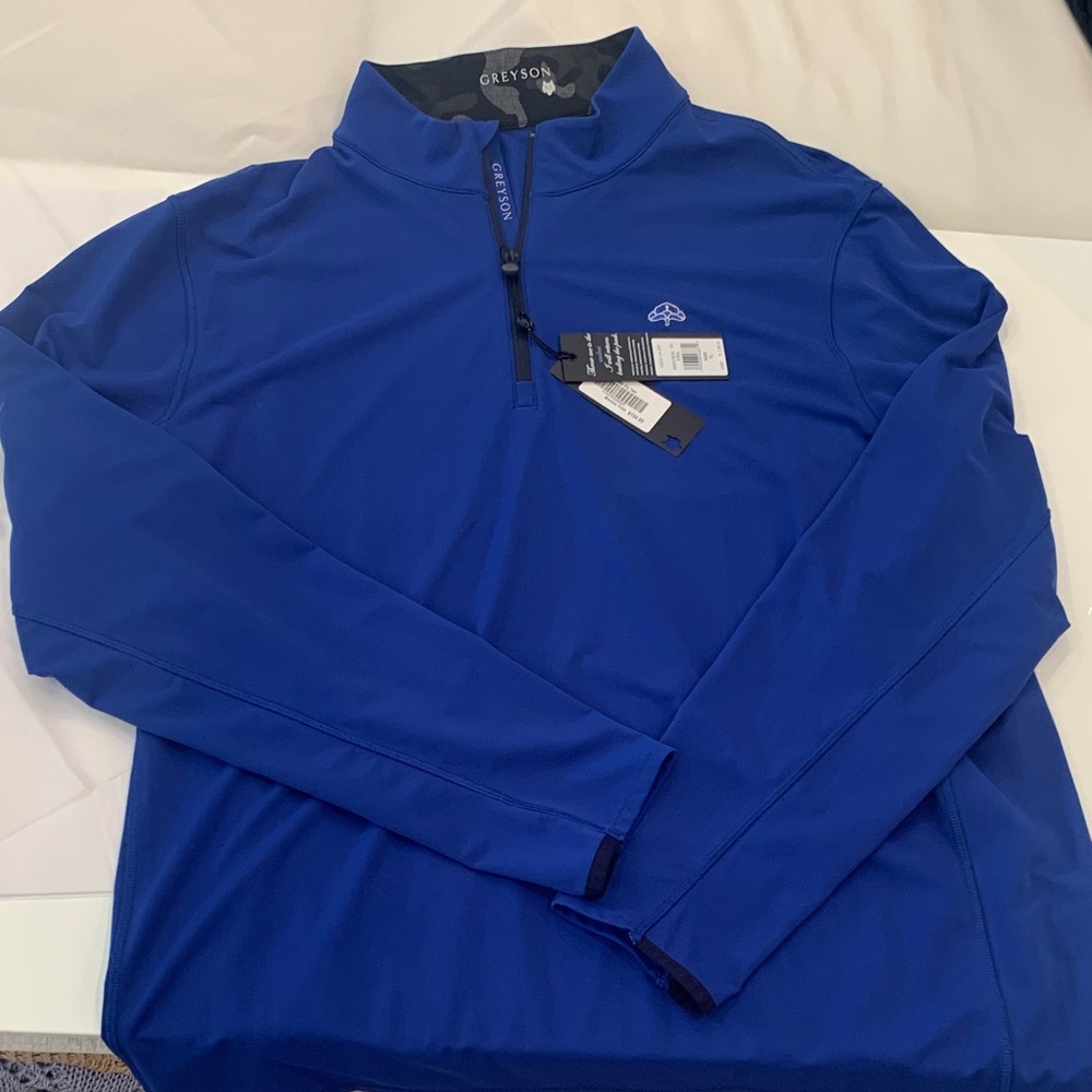 Greyson Men's Cobalt Blue Quarter-Zip Performance  XL